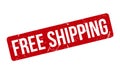 Red Grunge Free Shipping Rubber Stamp Ã¢â¬â Vector Royalty Free Stock Photo